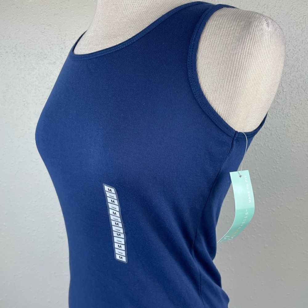 NWT PBX Basics Blue Tank Top Size M - Picture 4 of 7
